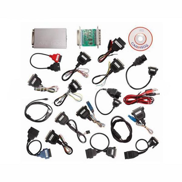 

code readers & scan tools carprog v10.93 car prog ecu chip tunning repair tool programmer with all 21 adapters diagnostic
