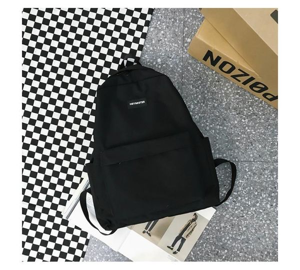 

simple and casual backpack men's trendy brand retro large capacity female