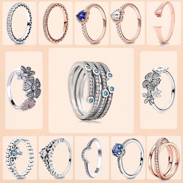 

silver plate ring fashion crown love moon lady wedding gift engagement cluster rings, Golden;silver