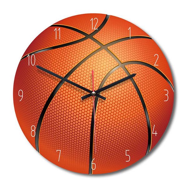 

wall clocks big deal home decorative clock sport style wooden living room bedroom kids basketball