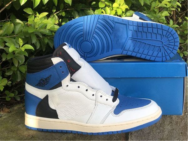 

2021 travis scotts fragment authentic 1 high og sp dress shoes men chicago military blue sb cactus jack dunk olive playstation low sail size, Black