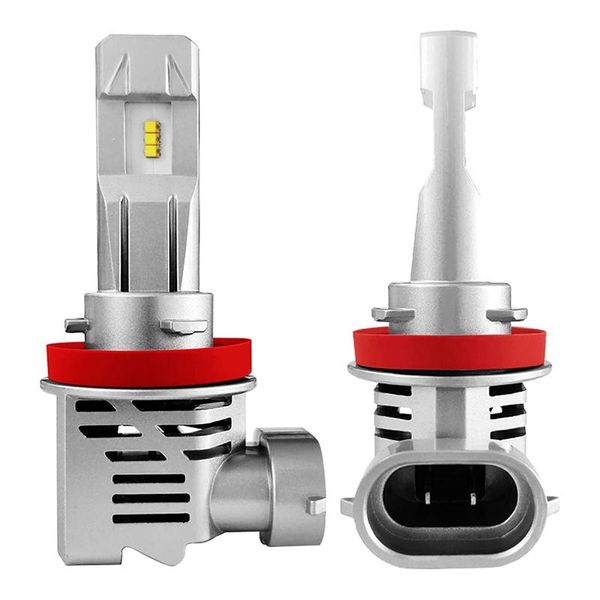 

car headlights h11 h8 h9 h16 led headlight bulbs 12000lm per set 6500k cool white wireless bulb pack of 2