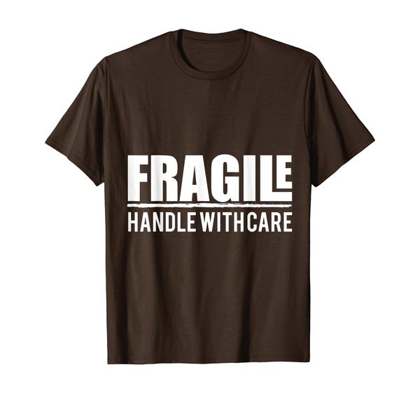 

fragile handle with care, funny t-shirt, White;black