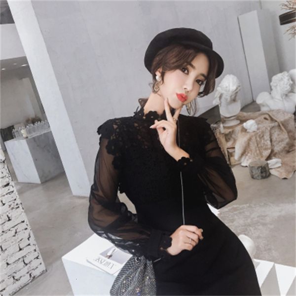 

casual dresses arrival self portrait runway crochet hook flower lace hollow out party dress mini female vestidos 2fy8, Black;gray