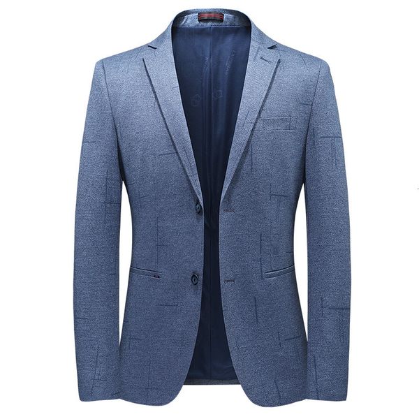 

men's suits & blazers casual man blazer spring fine autumn elasticity suit thin jacket business work prom day life single blue light br, White;black