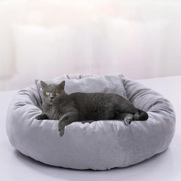 

kennels & pens pet bed for cats dogs soft nest kennel warm chihuahua large mat supplies long plush fluffy
