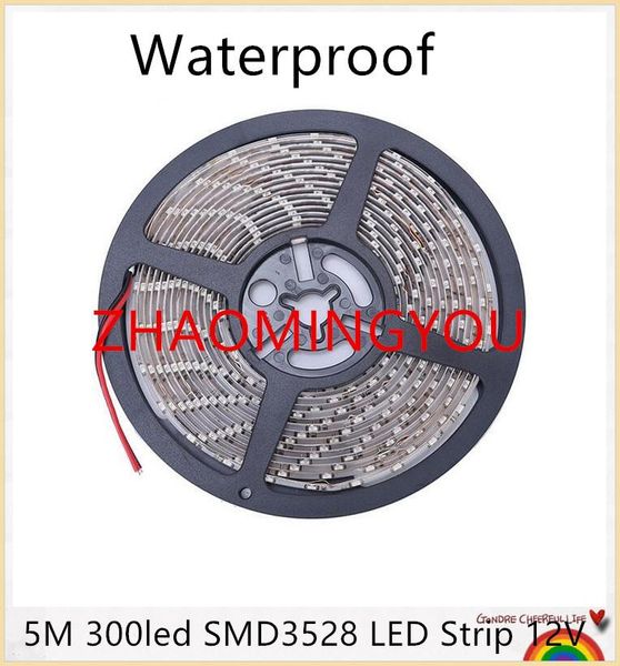 

waterproof 300leds/5m smd 3528 rgb led strip flexible diode tape 12v ribbon 60led/m ledstrip for home decoration strips
