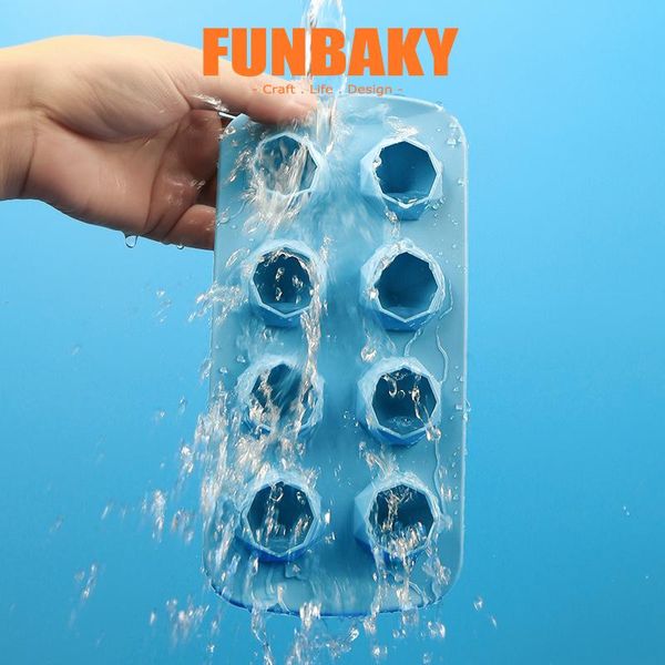 

simple diamond silicone ice cube tray mold 8-cavity household cream maker mould baking moulds