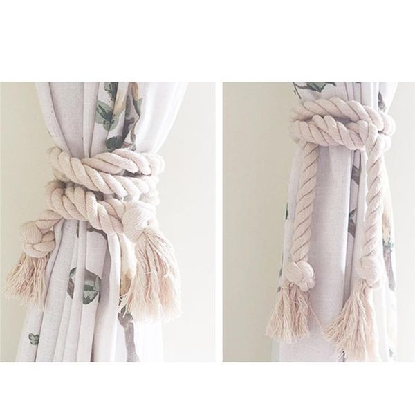 

pcs home curtain buckles tie rope solid color tieback holder clips decor decorative accessories other