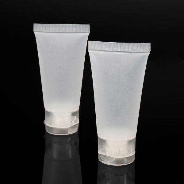 

liplasting 100 pcs soft empty tube transparent 15ml makeup cosmetic cream lotion travel containers case facial container storage bottles & j