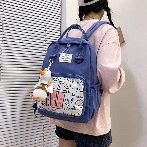 

school bags 2021 version of the forest all-match schoolbag female middle and high students trend cute bear large-capacity backpac