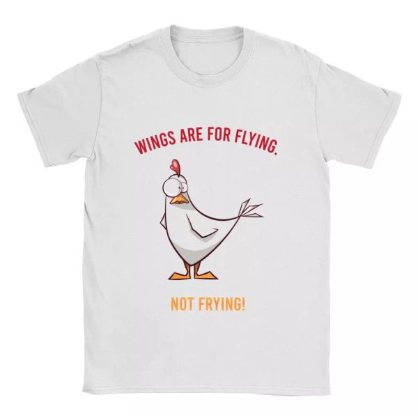 

not chicken wings mens t-shirt vegan vegetarian funny gift present, White;black