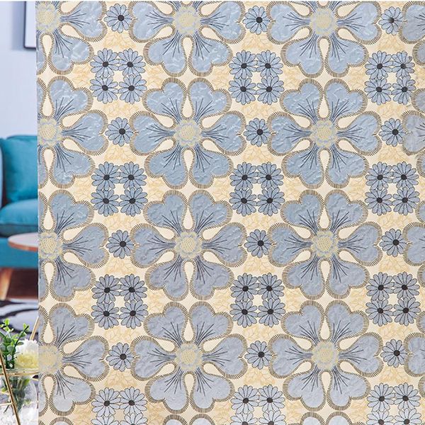 

window stickers flower electrostatic frosted glue-glass sticker film bathroom opaque shading high privacy grille