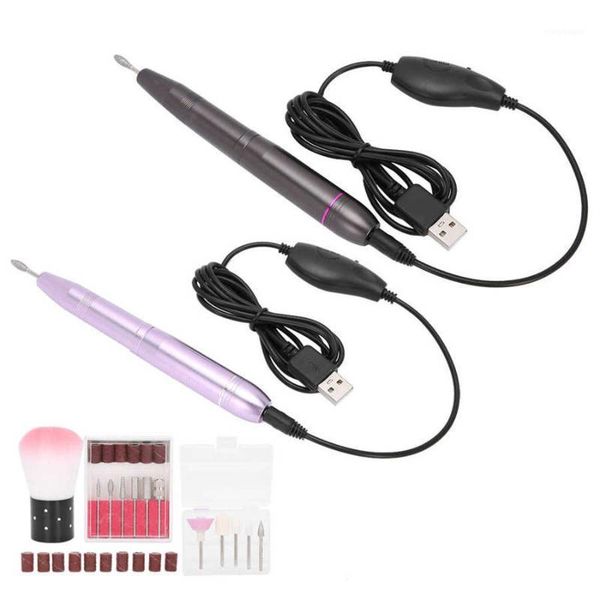 

nail drill pen electric grinder polisher kit portable polishing manicure tool1