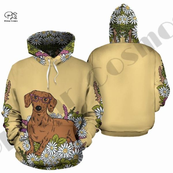 

men's hoodies & sweatshirts plstar cosmos 3dprint est dachshund pet gift art harajuku streetwear unique man/woman casual hoodies/swea, Black