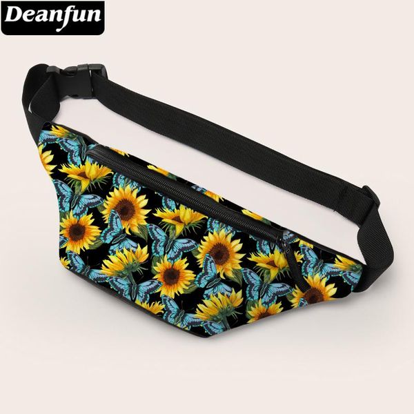 

deanfun waist bag daisy and butterfly printed chest bags fashion fanny pack for women 18036