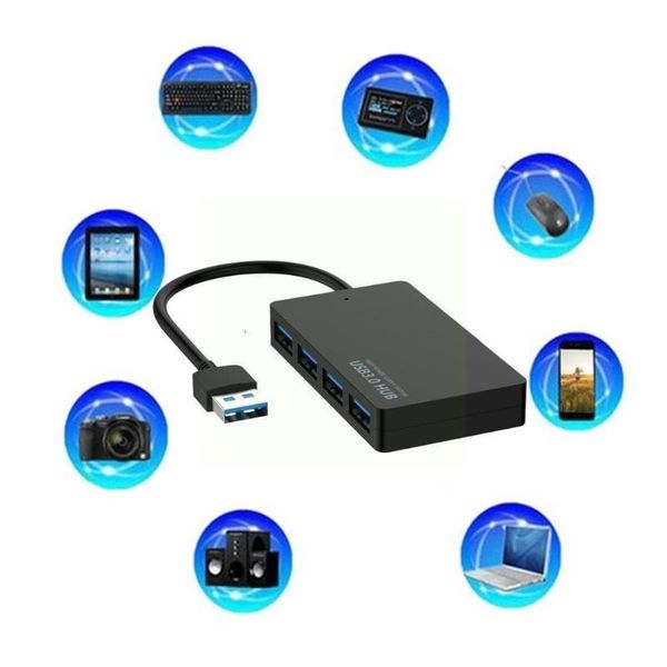 

hubs ultra-thin 4-port usb3.0 hub high speed indicator light for multi-device usb computer lapc1z6