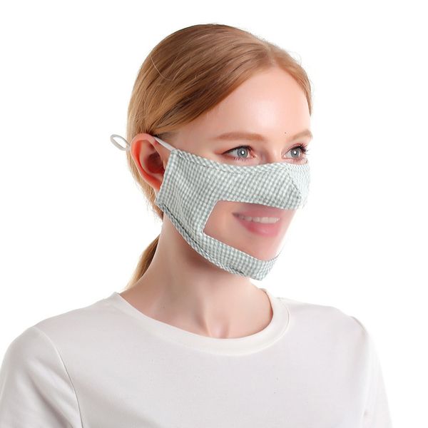 

cotton see through dust protection deaf mute lip mask can be washed straight