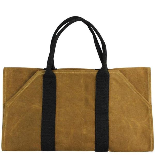 

outdoor tote camping carry bag canvas firewood storage package handles wood stove accessories for camp bags
