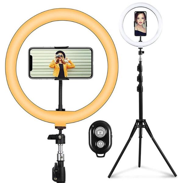 

10in led selfie ring light with tripod phone stand pography lighting camera po studio circle fill ringlight lamp youtube flash heads