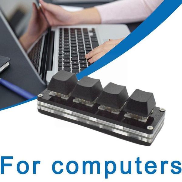 

keyboards black mini 4 s multi- in one shortcut board for volume control copy and paste gaming mechanical programing pad x9c2