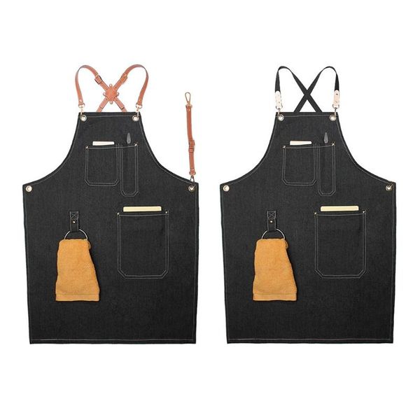 

utility work apron canvas workshop tool with adjustable straps for barber,kitchen,gardener,cafeshop aprons
