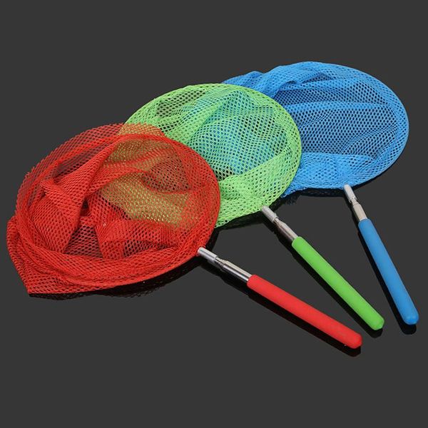

fishing accessories stainless steel retractable dip net mini insect catching for children outdoor play supplies