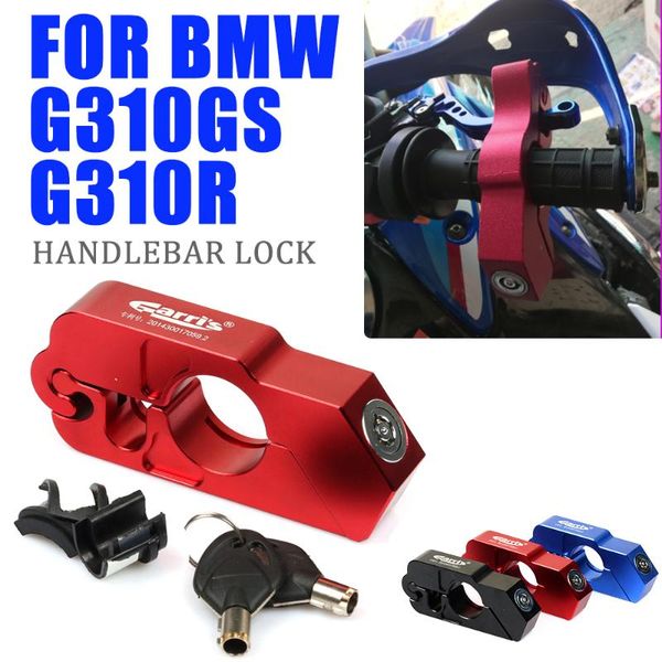 

theft protection motorcycle handlebar lock brake handle solid imitating steal grip pull rod for g310gs g310r g 310 gs 310gs g310 r accessory