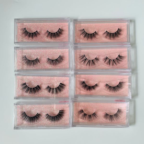 

16 styles 3d mink eyelashes eye makeup false eyelash soft natural thick fake lashes with packaging box