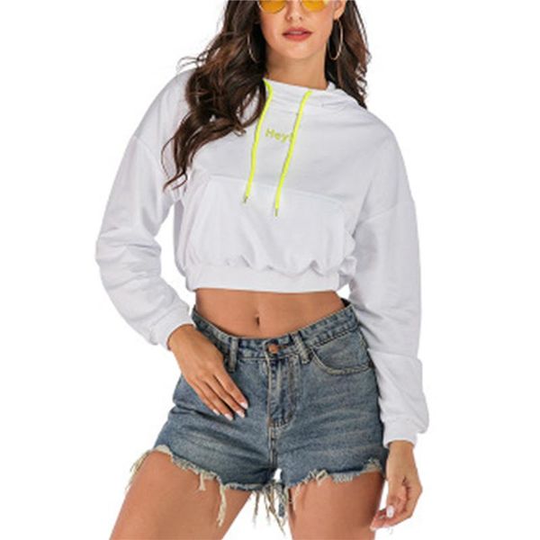 

women's hoodies & sweatshirts casual long sleeve cropped for holiday shopping dating birthday party activities, Black