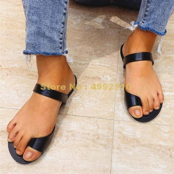 

slippers fake leather flat summer beach vacation sandal shoes, Black