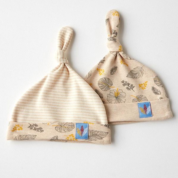 

caps & hats baby 0-6 months four seasons pure cotton thin hat, Yellow