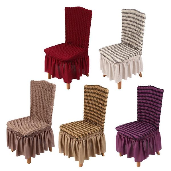 

chair covers bubble lattice elastic spandex for kitchen/dining room office cover with back