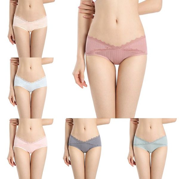

maternity bottoms u shape underwear panties brief low waist cotton women clothes pregnant pregnancy briefs, White