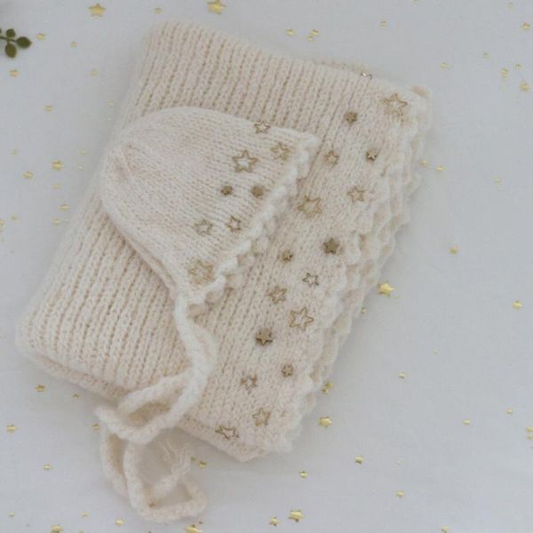 

blankets & swaddling 2pcs attractive born party costume baby po cute props hat wrapping star backdrop set festival atmosphere gift kids