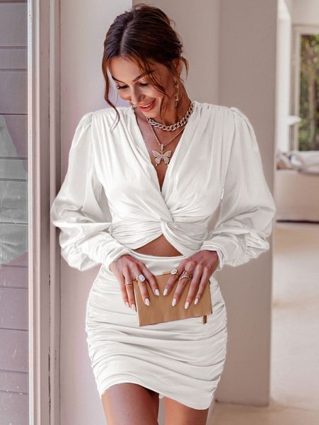 

glamaker twist front ruched satin dress z1lf#, Black;gray