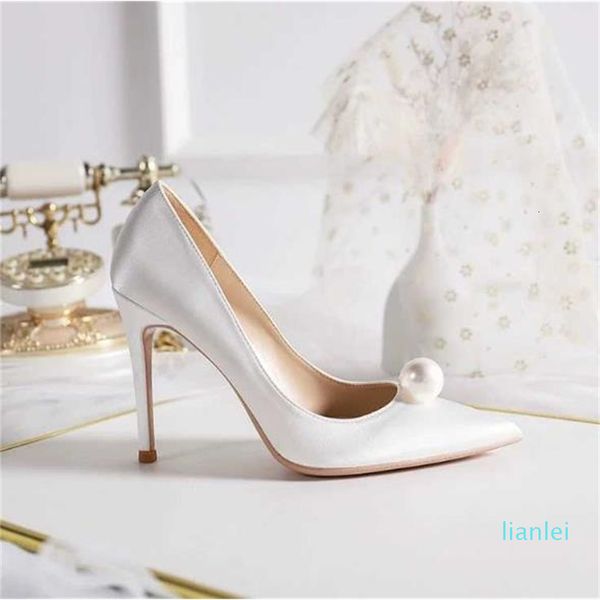 

dress shoes women pumps fashion women's shoes pointed white pearl high heels 8cm stiletto red bridal wedding pary 7ukh p651, Black