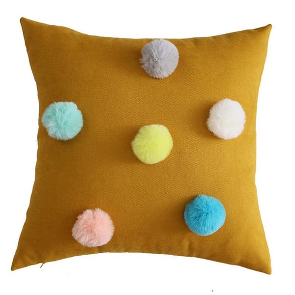 

cushion/decorative pillow furball decorative covers home cushion cover 45*45/30*50cm pillowcases for office sofa lumbar car