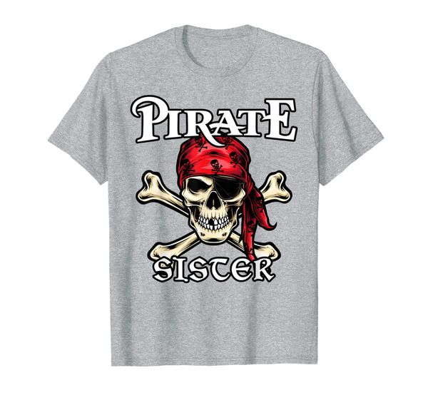 

pirate sister t-shirt family member sisters t-shirt, White;black