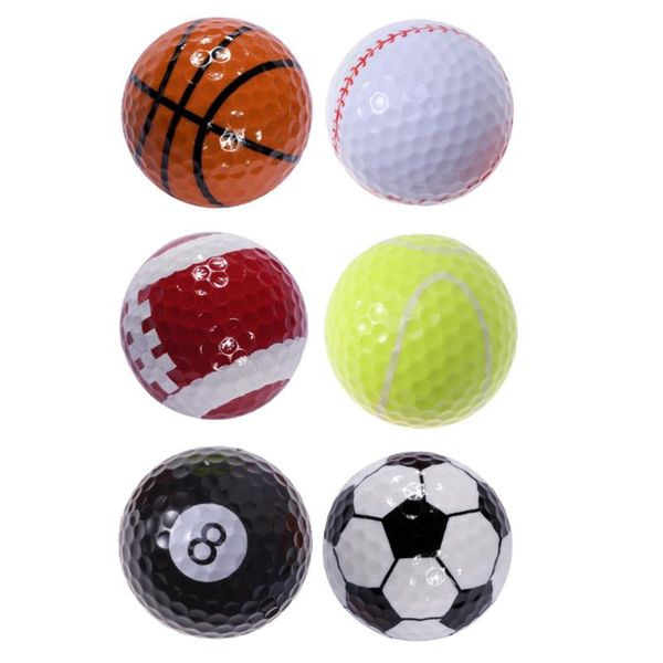 

golf balls 6pcs practice durable portable ball supplies training for adults