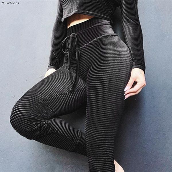 

women's pants & capris borntogirl women spring autumn winter morning black high waist skinny pencil trousers, Black;white