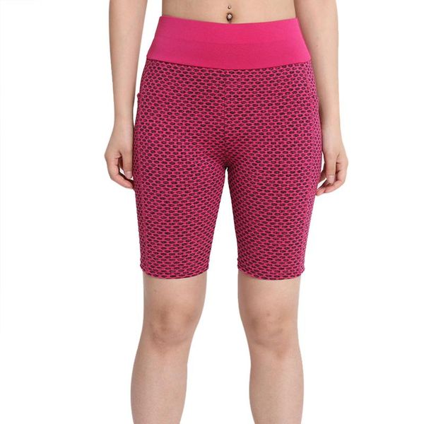 

gym clothing women close-fitting breeches stretch high-waist yoga pants outdoor fitness shorts black/grey/dark green/dark blue/rose, White;black