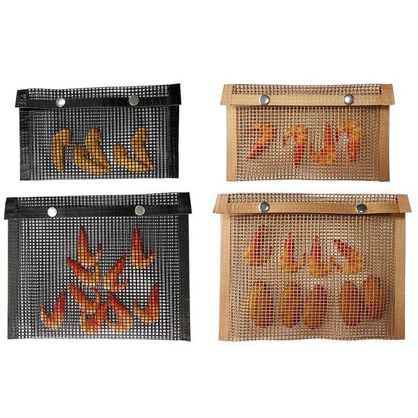 

tools & accessories fibergl non-stick mesh grilling bag mats bbq bake outdoor picnic baking barbecue cooking