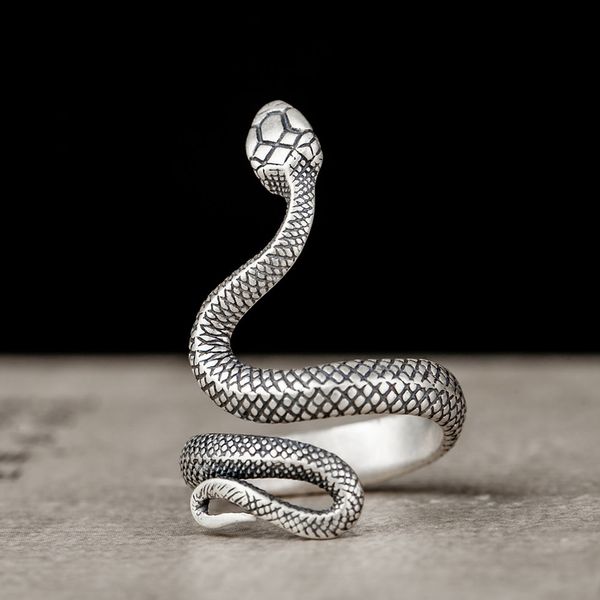 

ring dark dream night workshop 925 silver snake punk gothic jewelry trendsetter