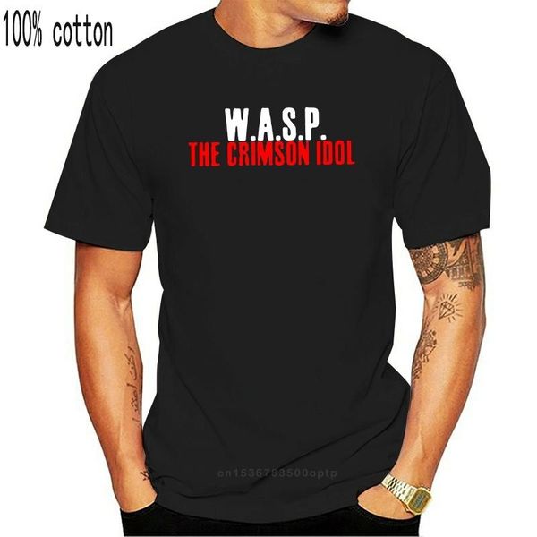

men's t-shirts t-shirt the crimson idol by metal band w.a.s.p. dtg printed tee- s- 6xl, White;black