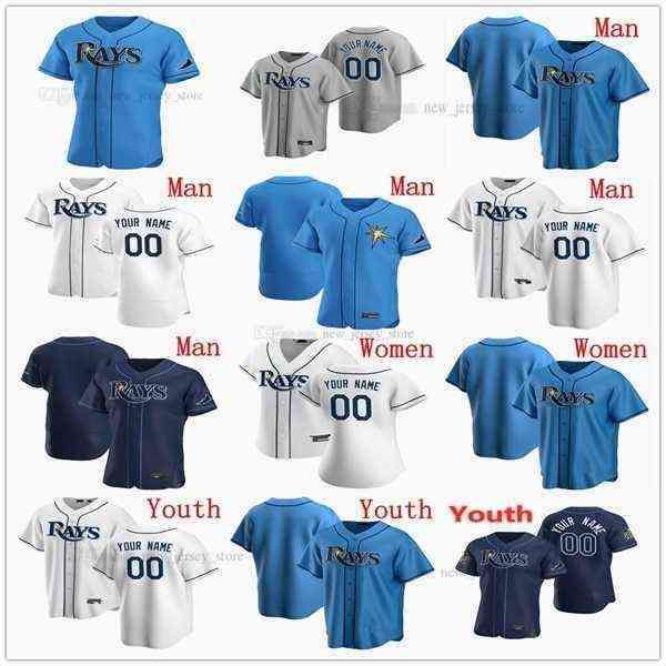 

Custom Men Kids Women Baseball Jersey Fred McGriff J.P. Feyereisen Ji-Man Choi Matt Wisler Michael Wacha Mike Zunino Pat Burrell Wade Boggs, Youth only s-xl