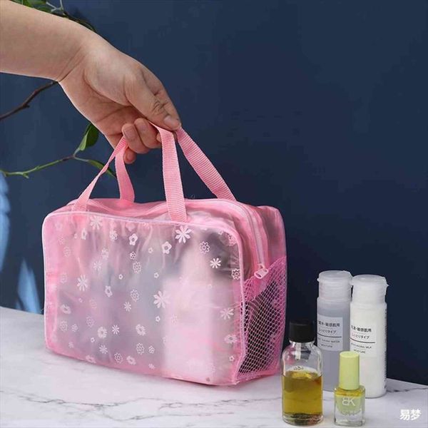 

Women Travel Transparent Cosmetic Zipper Bag Makeup Wash Case Make Up Bags Handbag Organizer Storage Pouch Toiletry Kit Box