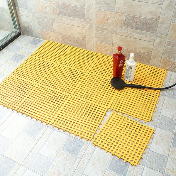 

carpets 30*30cm non-slip 8 color splicing pvc floor mat for the bathroom kitchen mats home nath toilet water hollow grid