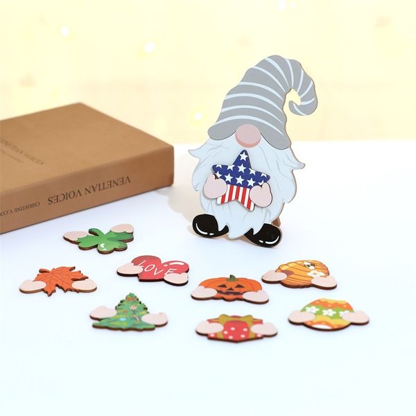 

new creative wooden table independence day harvest bee festival window ornaments