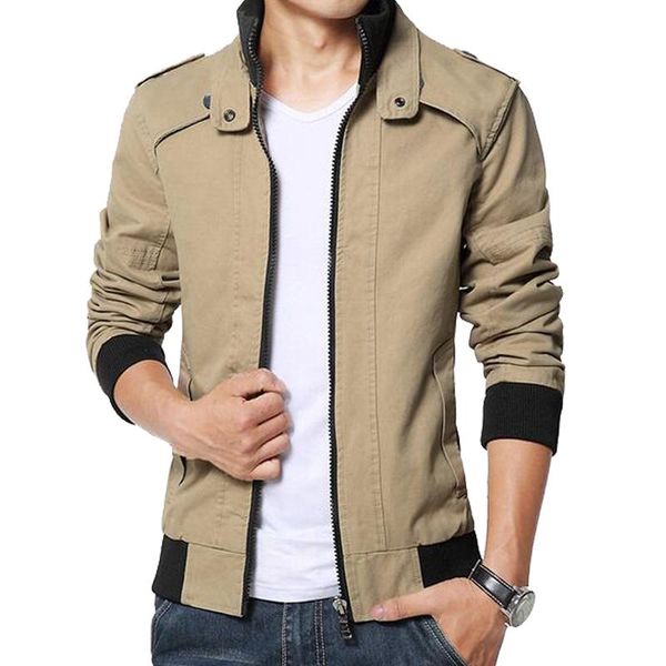 

men's jackets 2021 sale casual slim fit jacket coat men cotton military cloth male size m-5xl, Black;brown